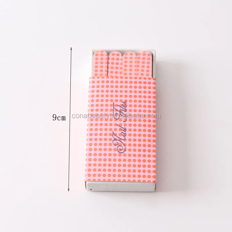 Hot selling portable disposable manicure tools mini nail file with matchbox