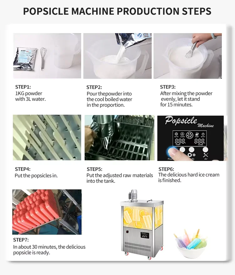 Icecream Semi Ice Cream Pop Stick Lolly Used Popsicle Molds Production Line Machine Automatical Industrial for South Africa Sale