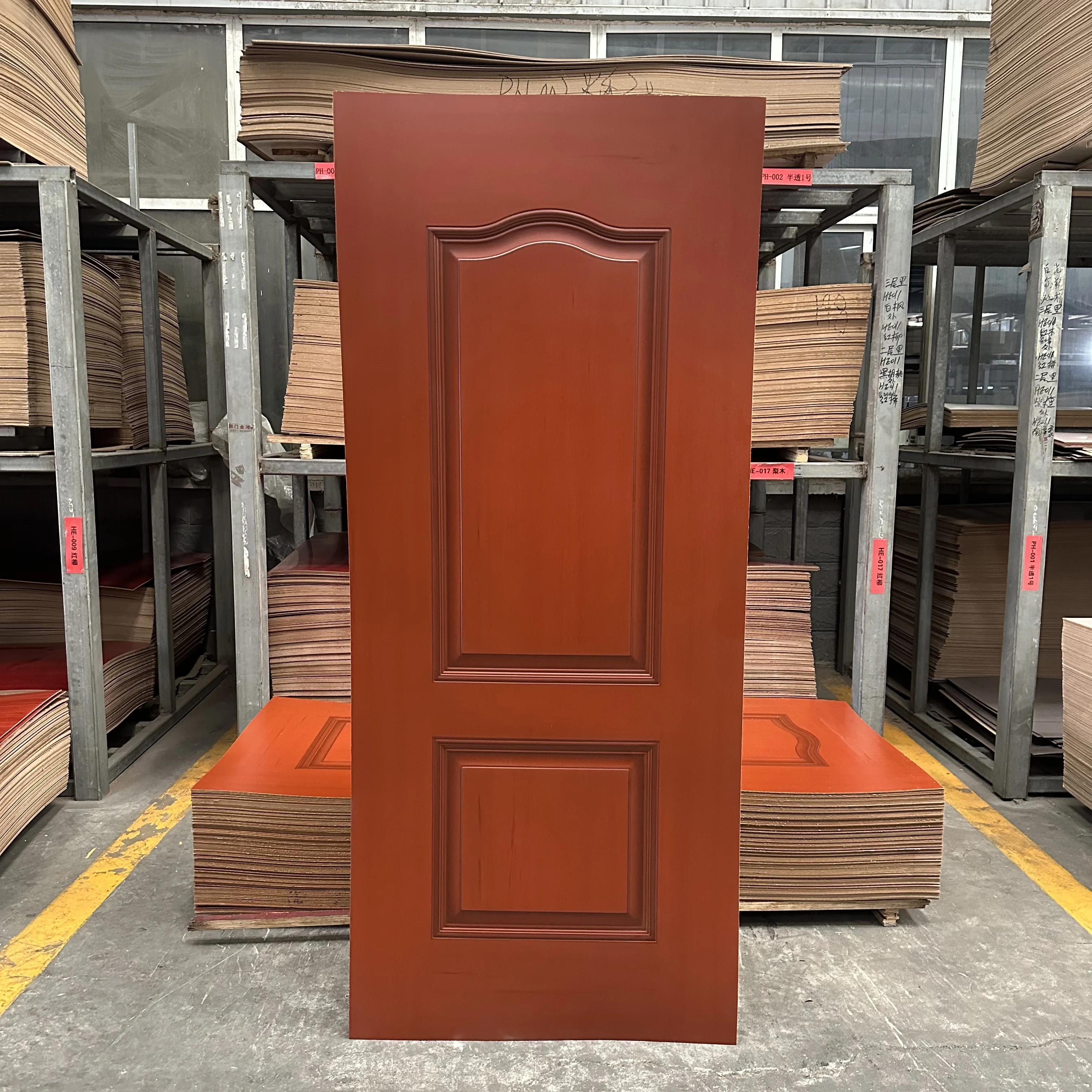 OEM ODM HDF меламиновая дверная кожа 2 мм 3 4 5 Высококачественная индивидуальная
