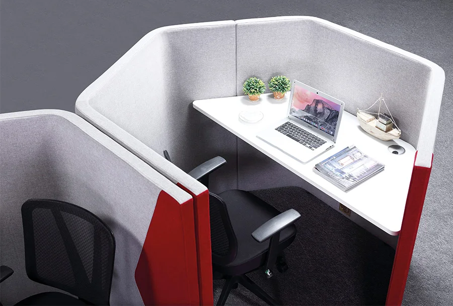 Soundproof High Back Sofa Chair Seating Modern Acoustic Modular Office Privacy Sofa Pod