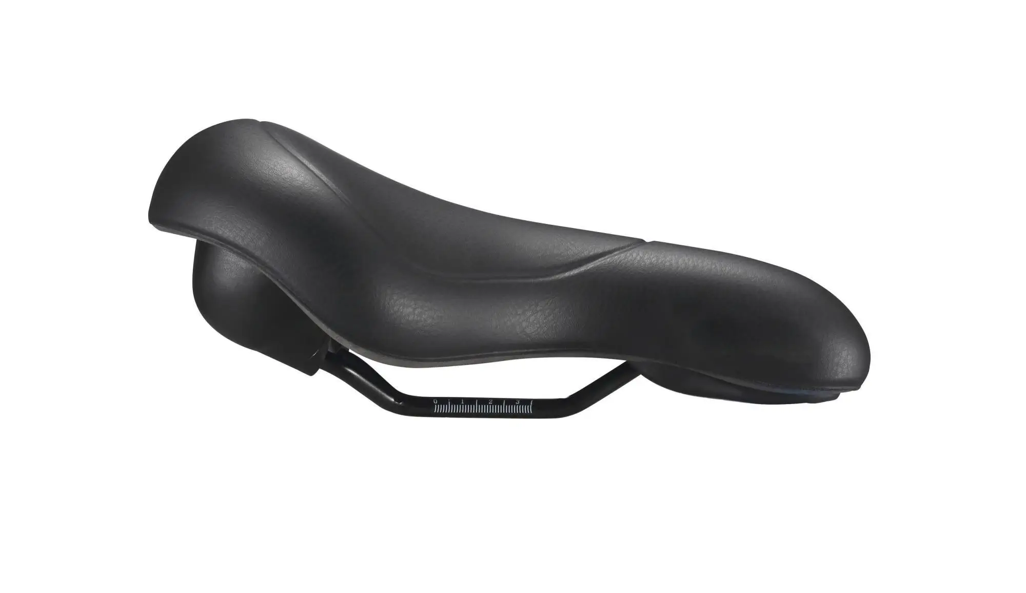 High-Density PVC Leather Chrome Molybdenum Steel Bow Saddle Waterproof Bike Cushion City Cycling Comfortable PU Plastic EVA