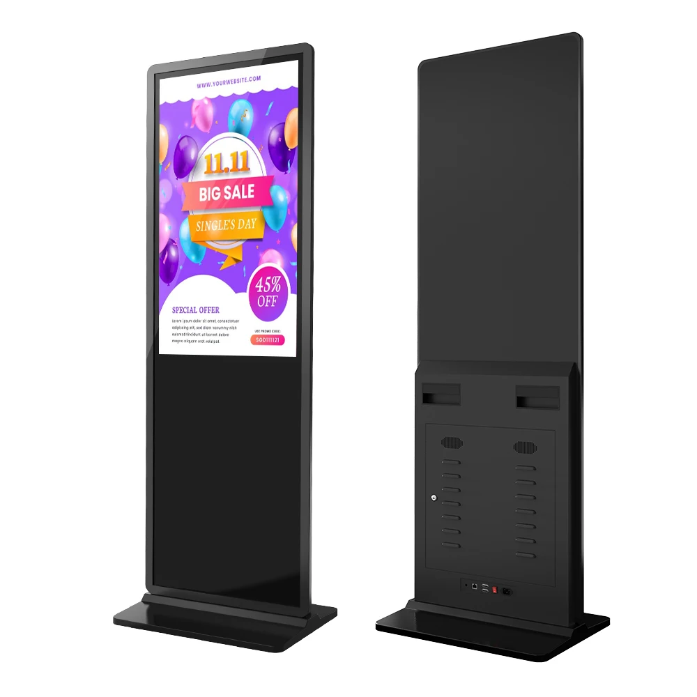 MWE Touch 49 Inch Android LCD Screen Digital Signage and Touch Panel Advertising Display Media Player Floor Standing