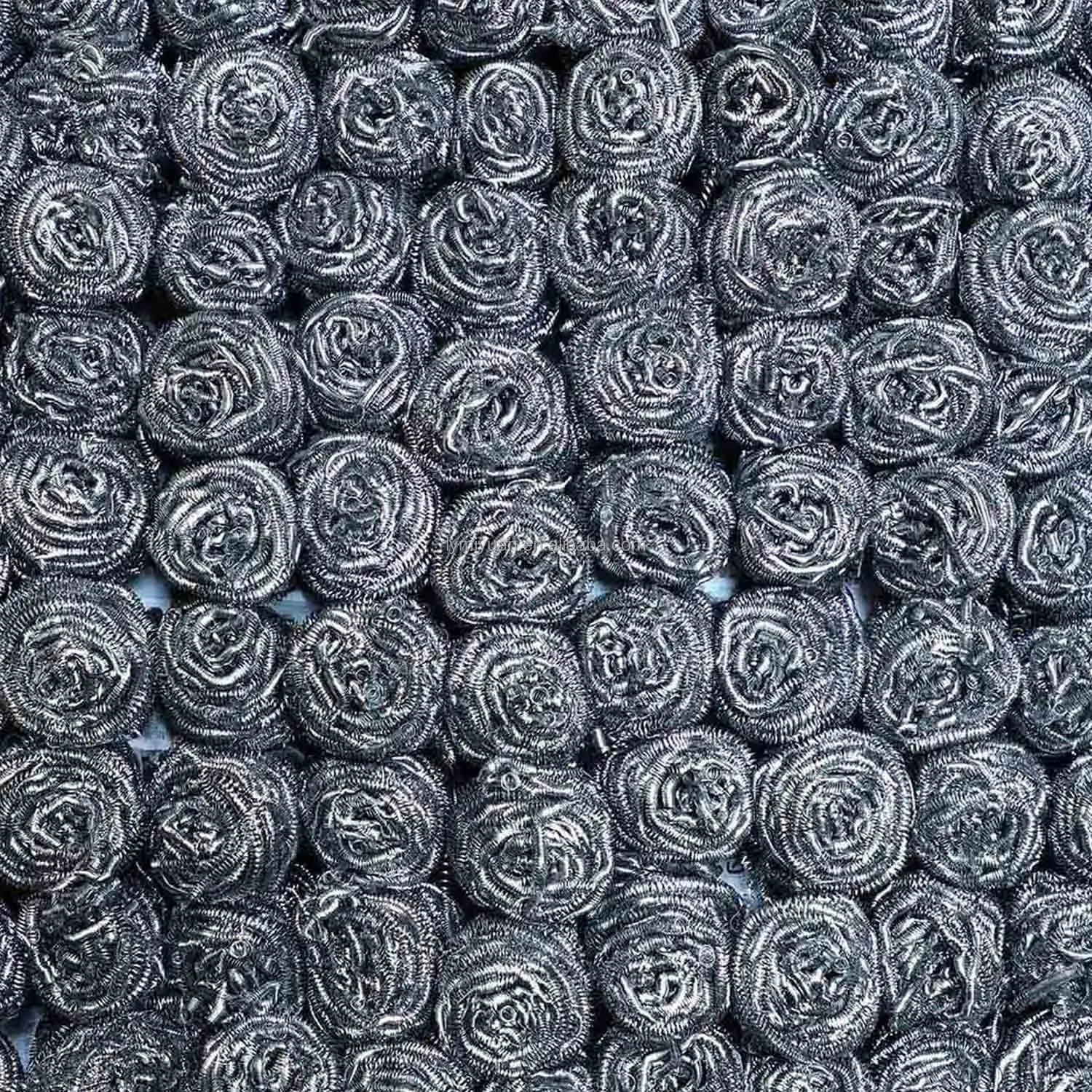 Wholesale Kitchen Steel Mesh Scrubber Galvanized Steel Wool Scrubber Stainless Metal Scourer Sponge