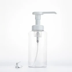 Wholesale 500ml Capacity Empty Plastic Transparent Liquid Soap Foaming Soap Dispensers Bottles With Long Nozzle White Foam