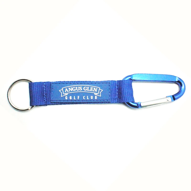 Wholesale Bulk Adjustable White Hand Lanyard Connector Tactical Keychain Wrist Strap with Aluminum Alloy Carabiner