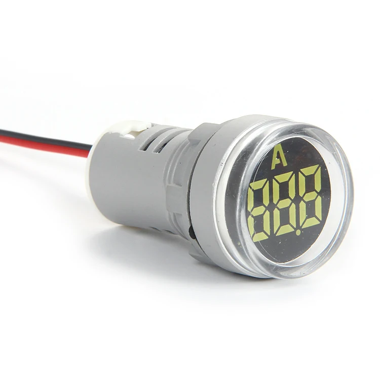 22MM 100A AC White Single LED Indicator Digital Ammeter Meter AD101-22TM