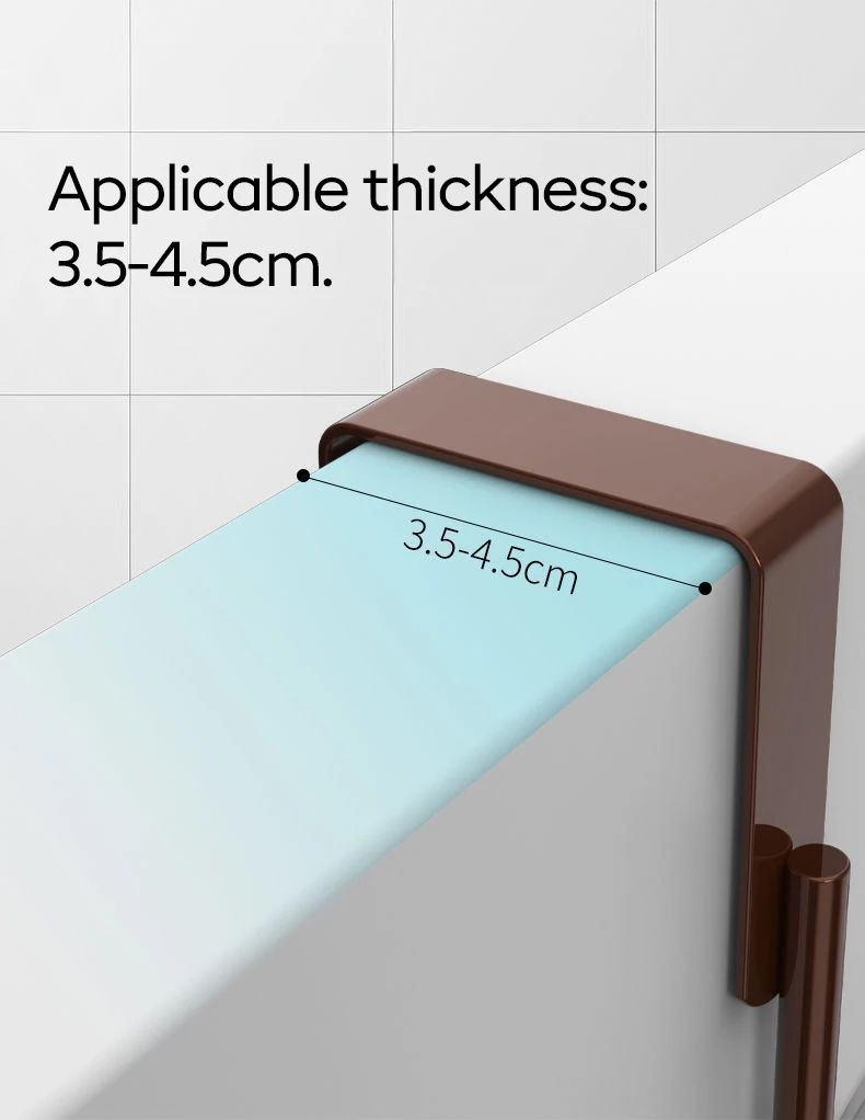 NISEVEN Wholesale Multifunction Hanging Rack Anti Rust Over The Door Hanger Sturdy Metal Over The Door Hooks with 7 Hooks