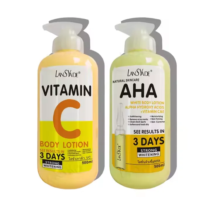 AHA Fruit Acid Body Lotion VE Skin Brightening Lotion 500ml Moisturizing and Moisturizing Lotion