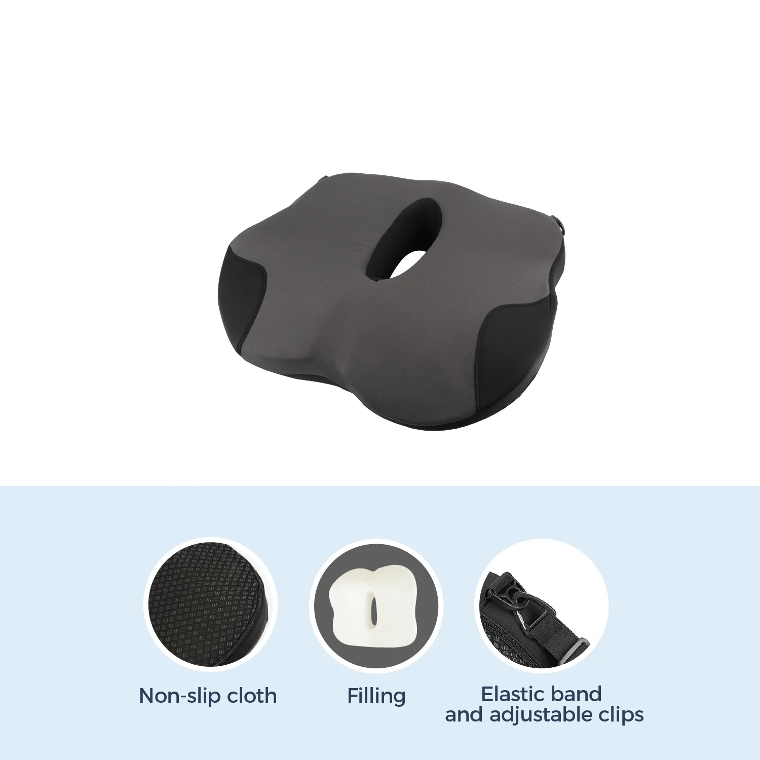 High quality cushion memory foam wholesale product comfort memory foam cushion seat car headrest for office