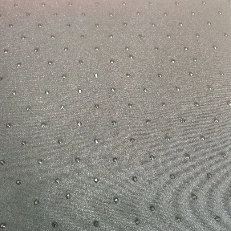 Sales of fashion, comfortable, leisure, environmental protection, poly spandex shining fabrics swim fabric with diamond