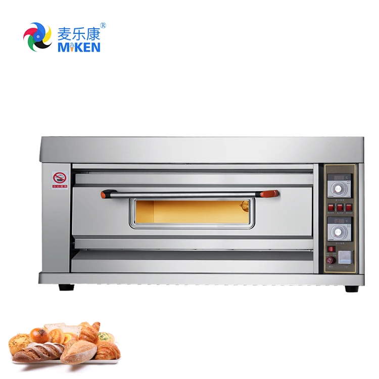 MK-1-2D Коммерческая Высококачественная электрическая пекарская печь для пиццы из нержавеющей стали с таймером