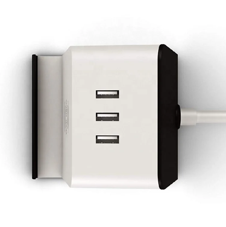  Hot selling universal outlet socket with Surge Protector smart power strip 2AC 3usb and wireless charger