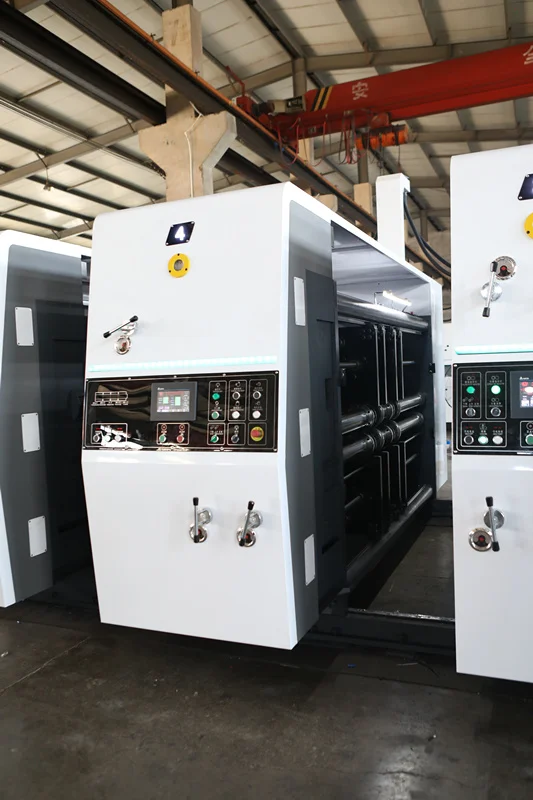 ZHENHUA SYKM Eco-friendly Product 2 Colors Flexo Printing Corrugated Cardboard Box Making Machine For Pizza