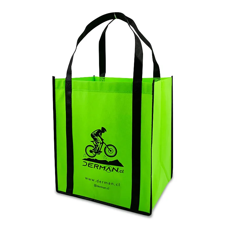 Recycled printable pattern Promotion Cheap Customized Blue Foldable Bolsas supermarket Tnt non woven foldable tote shopping Bag