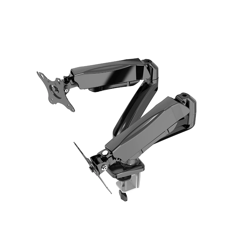 Adjustable Alloy Steel Air Spring Rotary Desktop LCD Computer Monitor Arm 13-34 Inch 12kg Dual Monitor Stand
