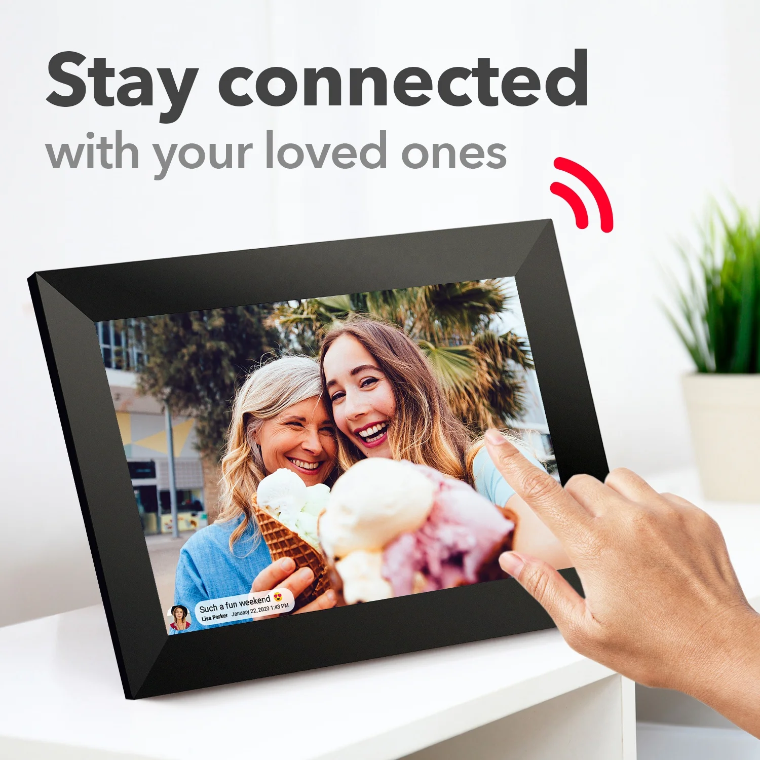 Горячая распродажа 10 дюймов ips wifi cloud зарузка Видео android цифровая фоторамка