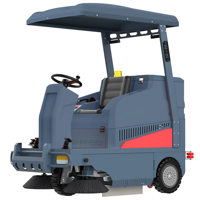 New product factory street cleaning machine electric ride-on road sweeper