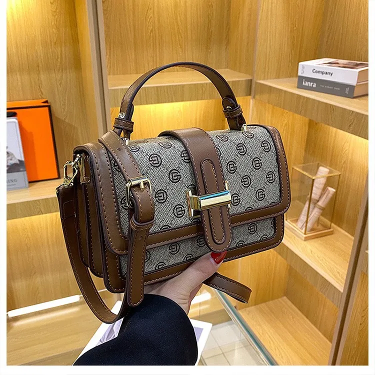 Small HandBag Female 2024 New Korean Fashion Trend Small Square Bag Brand Women Shoulder Bag High Quality Leather Crossbody bag