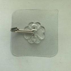 Wall Hooks Transparent Seamless Hooks Waterproof and Oilproof Heavy Duty Self Adhesive Hooks for Kitchens Bathroom Bedroom