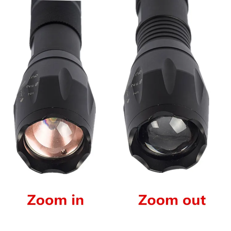 Customized LOGO Wholesale Promotion 10W xml t6 Rechargeable Mini Flashlight USB Torch for Self defense