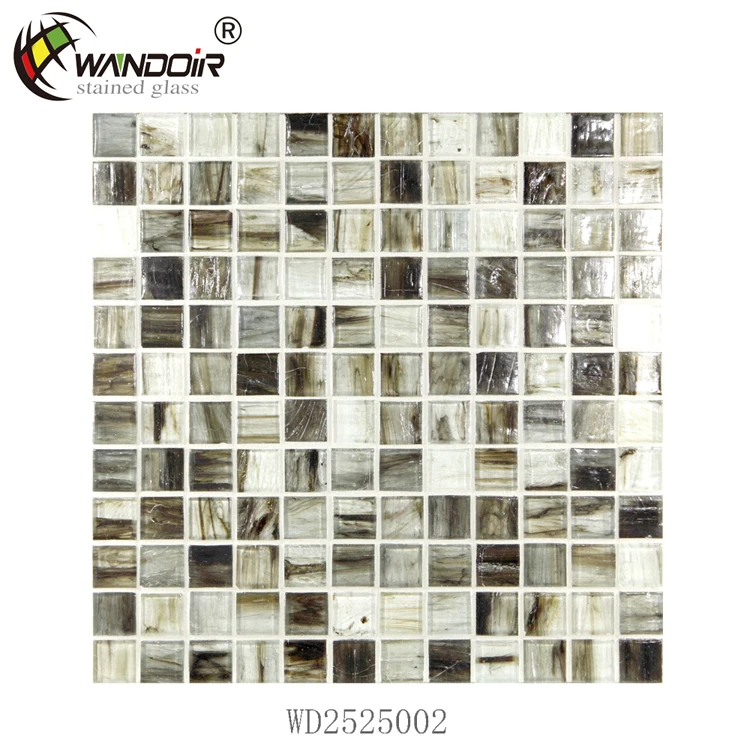 Стеклянная мозаичная плитка для кухни, роскошная плитка для ванной комнаты, мозаичная плитка смешанного дизайна из стекла, витражные листы
