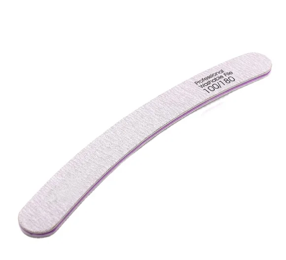 Good Quality New Arrivals 178*19*4mm Half  Moon Professional Small Nail File Sets