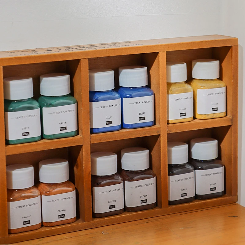 COLORS Powdered Color for Concrete Cement Mortar Homemade gypsum cement crafts