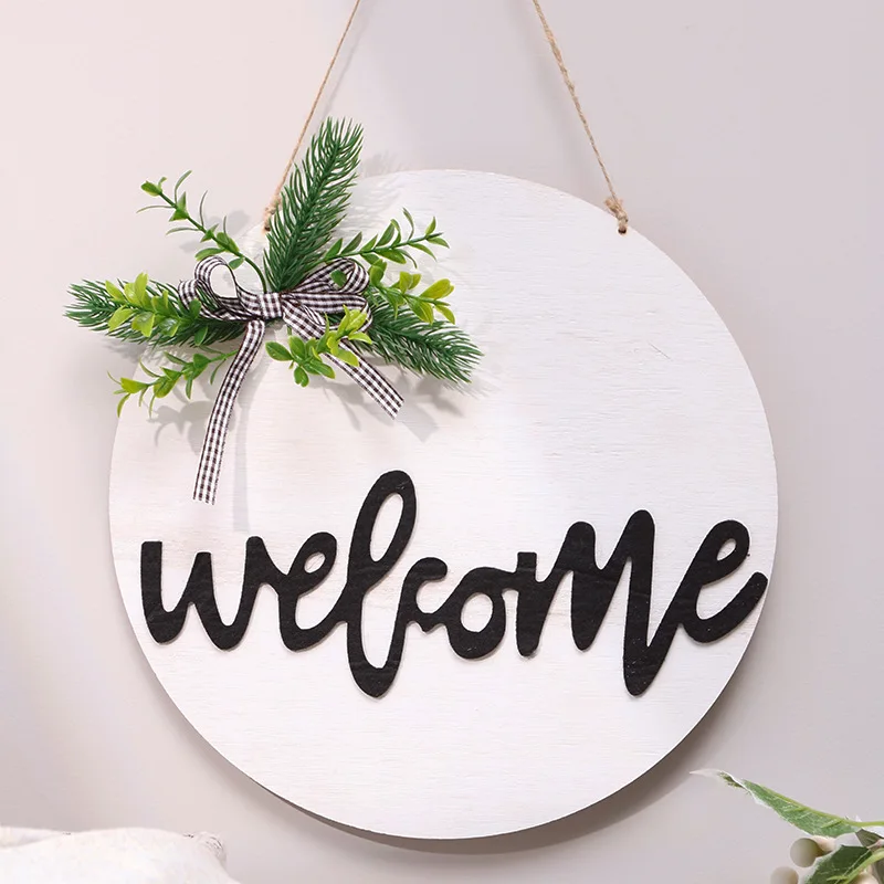 Welcome Sign for Front Door Outdoor  Christmas Decoration Spring Easter Winters Wedding