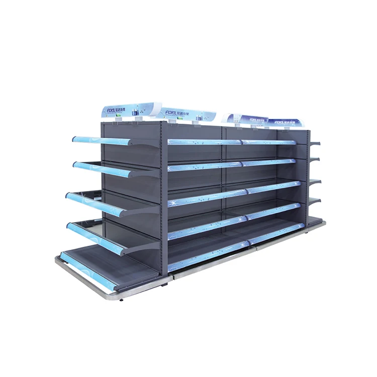 shop display perforated backpanel store rack gondola shelf