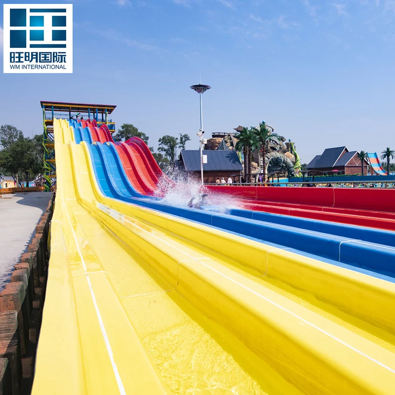 Outdoor Water Park Game Swimming Pool Slide Supplies With Fiberglass Slide