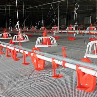 Automatic Poultry Broiler Chicken Animal Plastic Waterer Feeders Pan And Drinking Drinker System for Poultry Broiler Farm