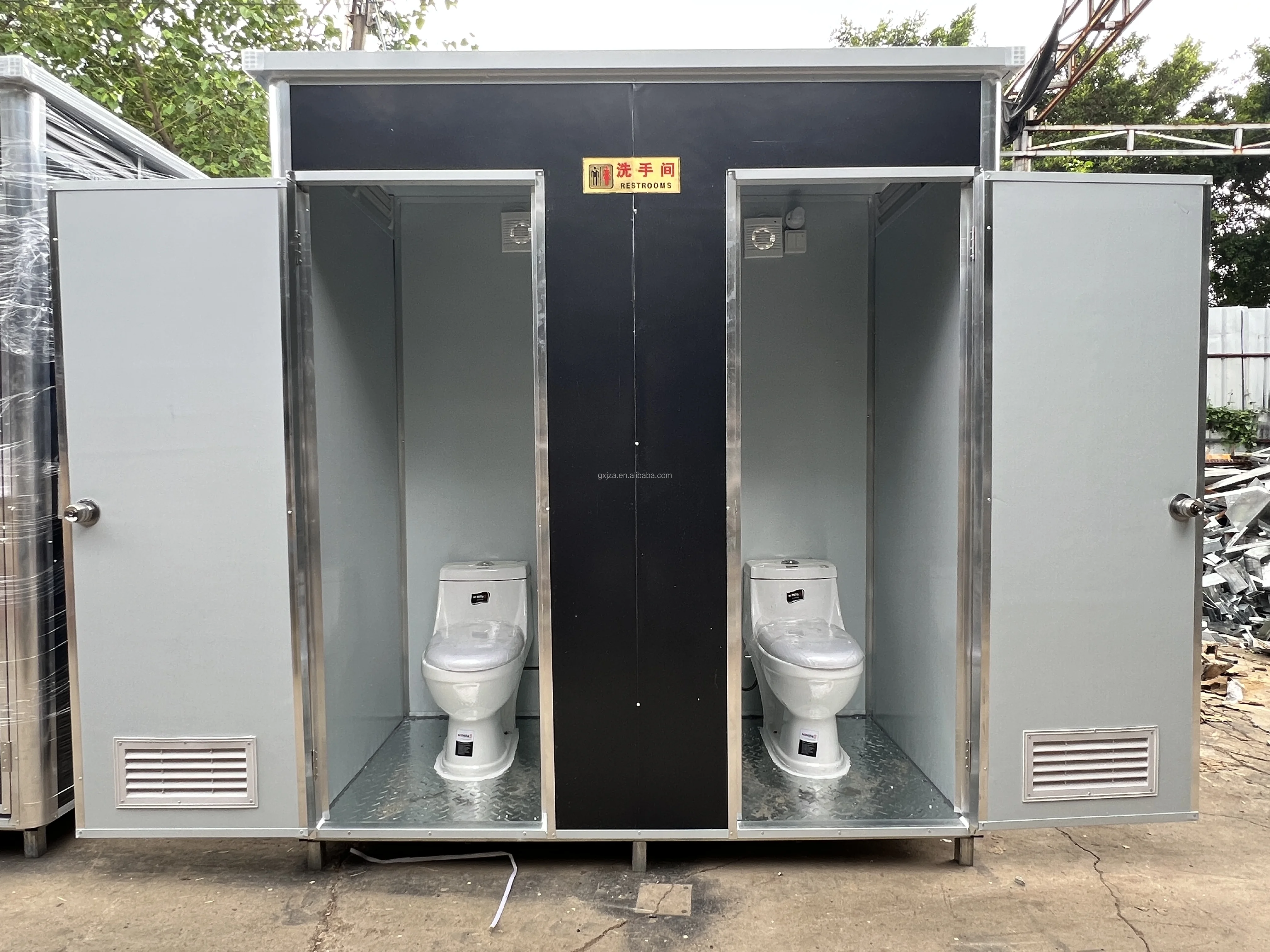 Mobile Portable Toilet price Prefab Toilet Restroom For Sale Prefab Squat / Seat Toilet Houses