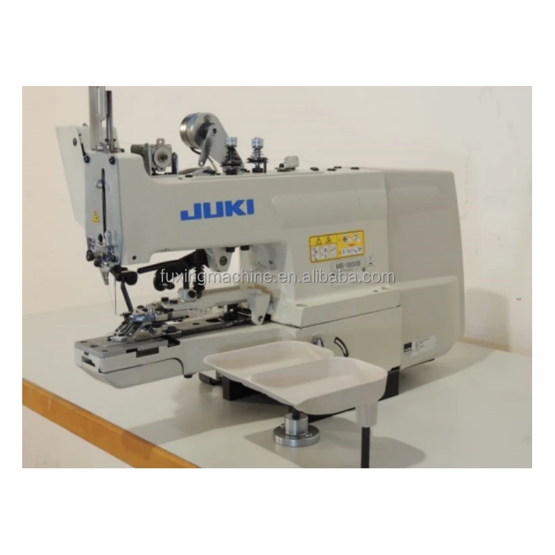 Used stock Jukis 1800B Electronic Single Thread Button Sewing Machine with Automatic Thread Trimmer and Oil-free Feed