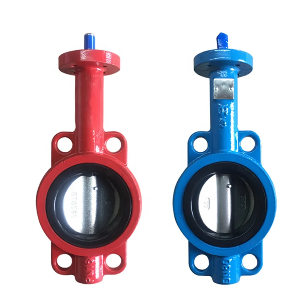 DN50 -1200 GGG50 DI WCB SS Body EN593 API609 Handle Worm Gear Wafer Butterfly Valve