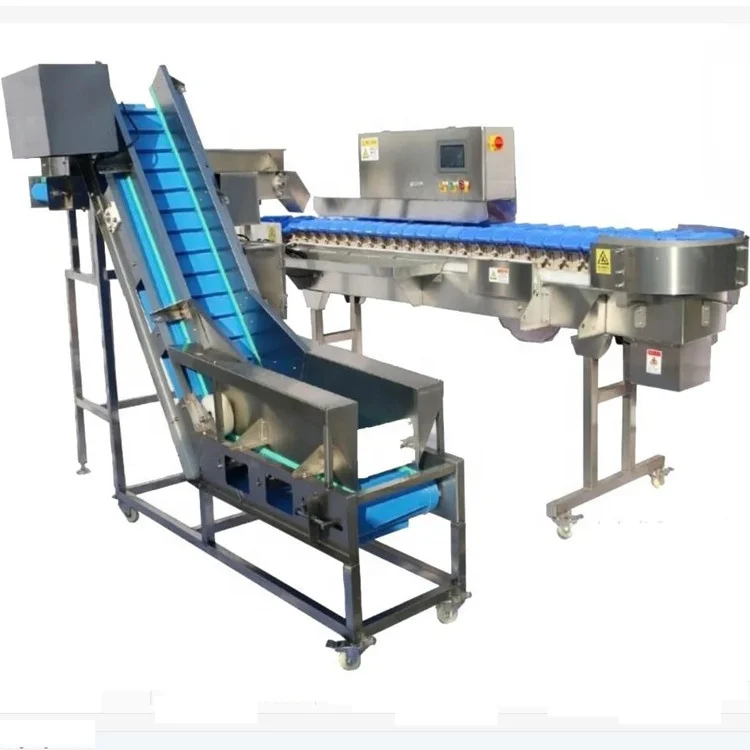 Low price sale 304 Stainless steel fish seafood shrimp weight sorting machine Chicken feet Wing Middle wing root grading machine