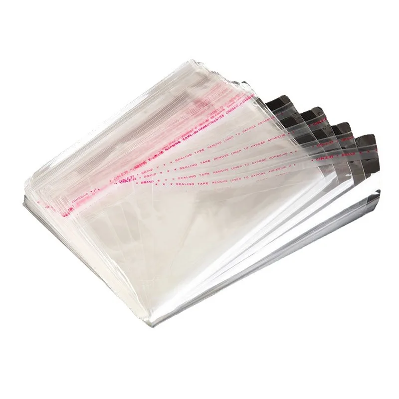 Custom Printed Biodegradable Large Sealing Opp Clear Cellophane Self Adhesive Opp Plastic Bag