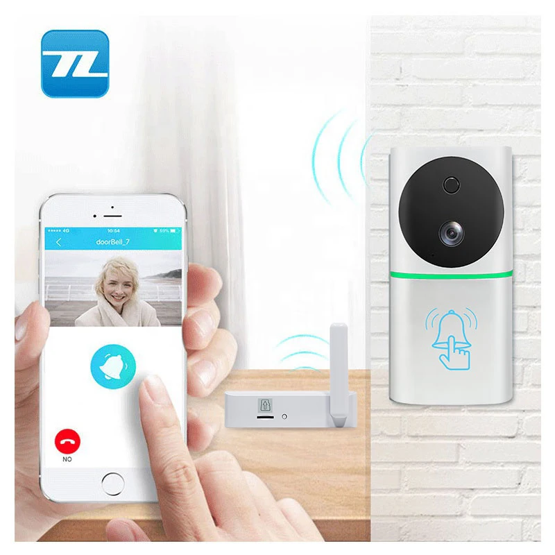 Умный IP-видеодомофон квартиры Wi-Fi видеодомофон дверной звонок ИК-сигнализация беспроводной HD Wi-Fi дверной Звонок камера