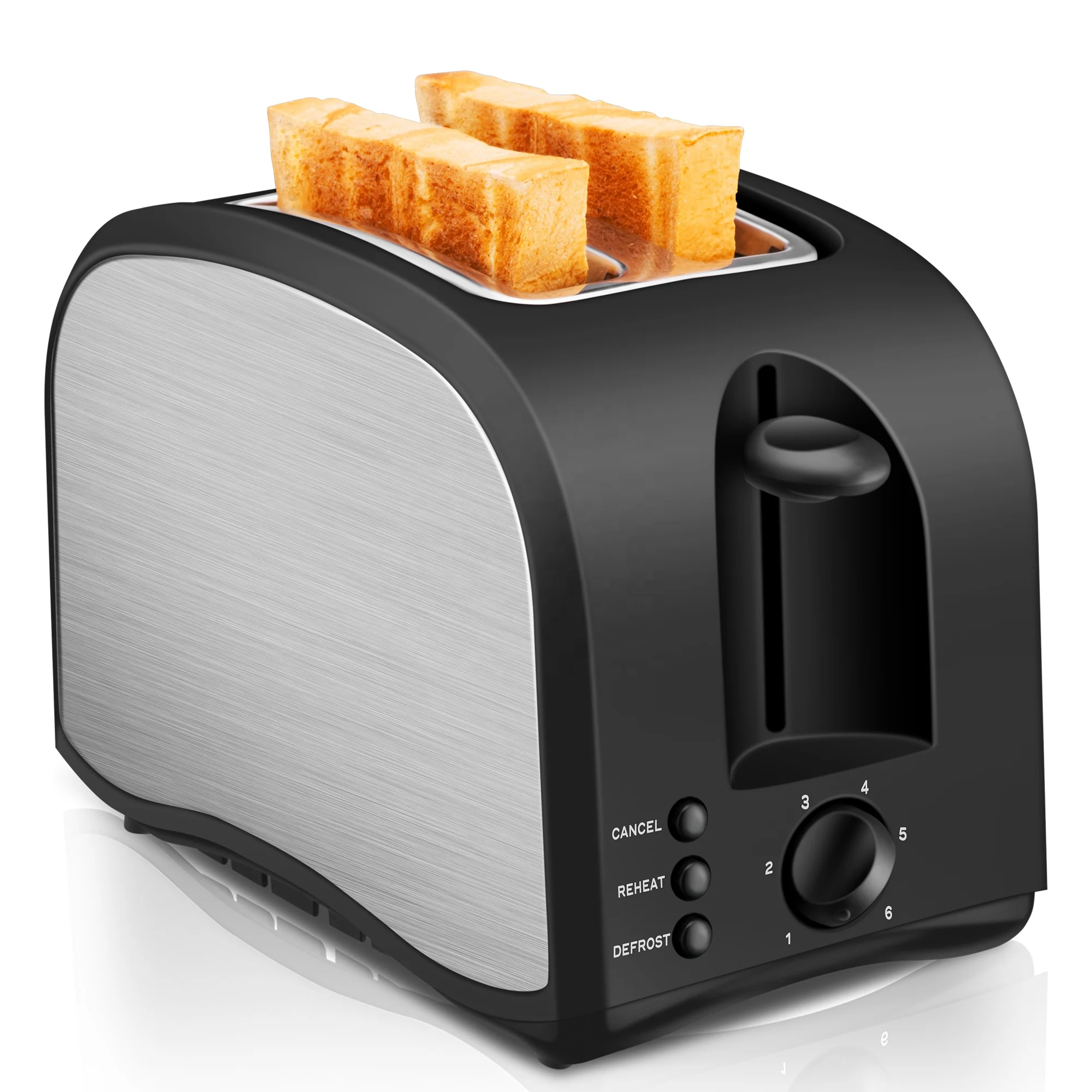2 Slice Toaster Household Automatic Electric Bread Machine Multi-Function Toaster Breakfast Maker Convenience Breakfast Toaster