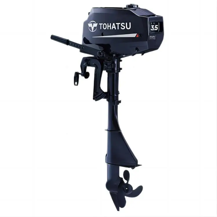 In stock and high quality Tohatsu 2 stroke single cylinder 2.5HP outboard engine M3.5A2S