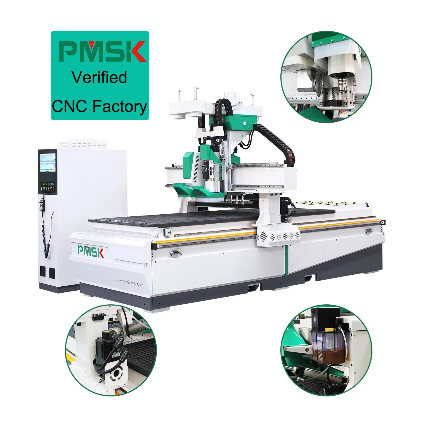 Best Price 3 Aixs Wood Carving ATC Cnc Router Machine For Wooden Furniture Production with Cutting Saw