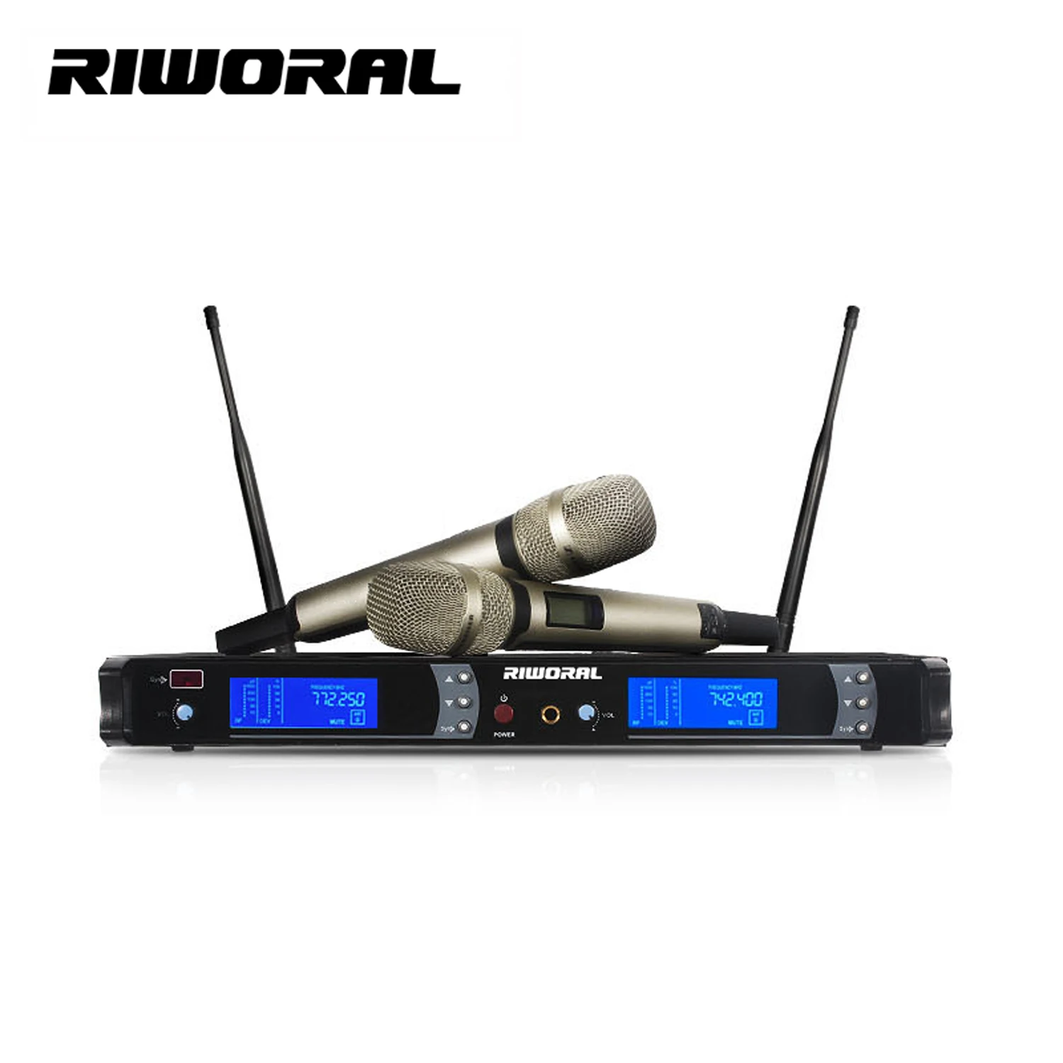 SKM9000 Professional 2 channels UHF Wireless handheld microphone  For Singing Karaoke Lectures