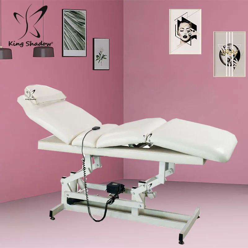 Kingshadow Wholesale Adjustable Hydraulic Electric Facial Massage Bed for Beauty Salons Commercial Use