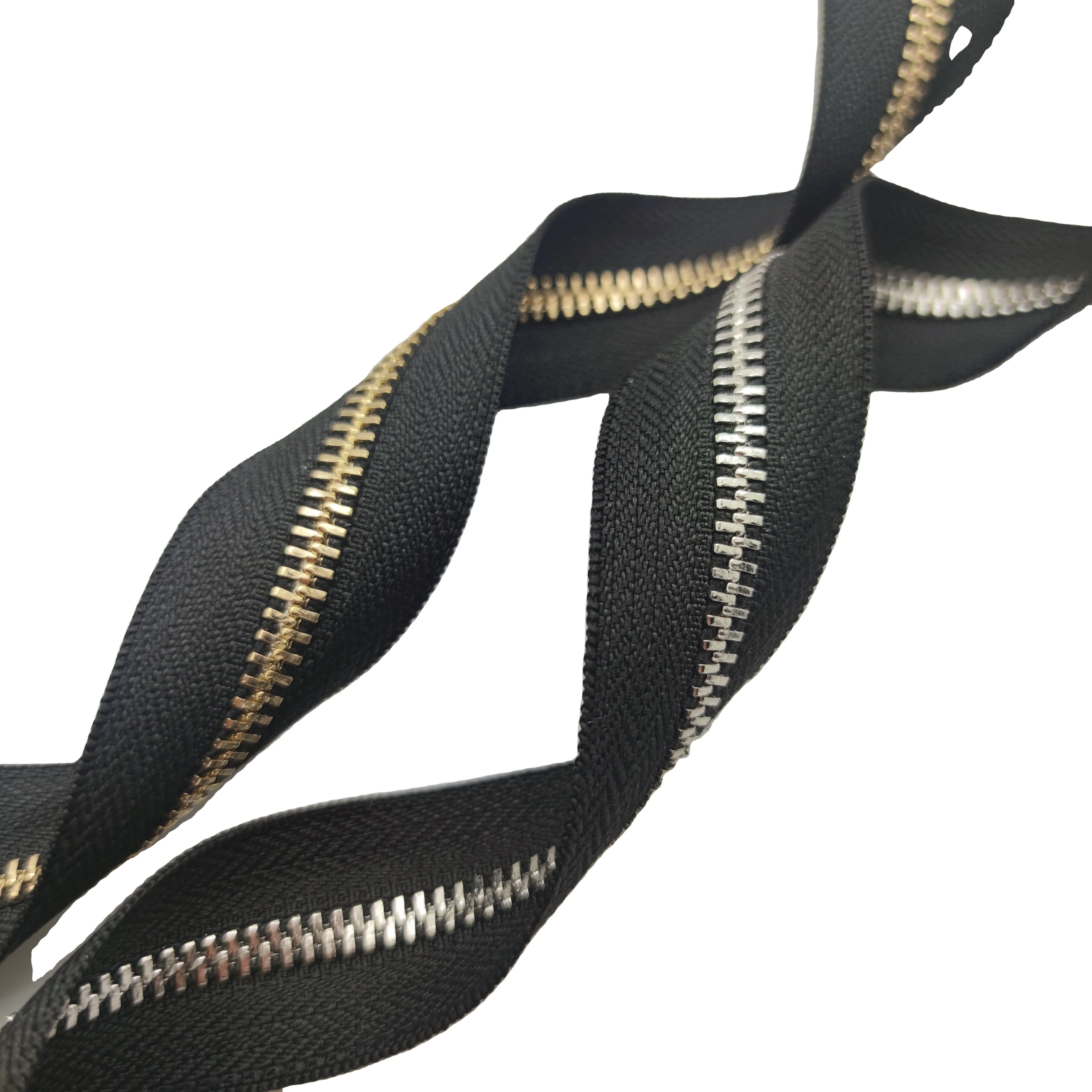 #4 C/e Close-end Black Bronze Metal Zippers Suppliers Wholesale