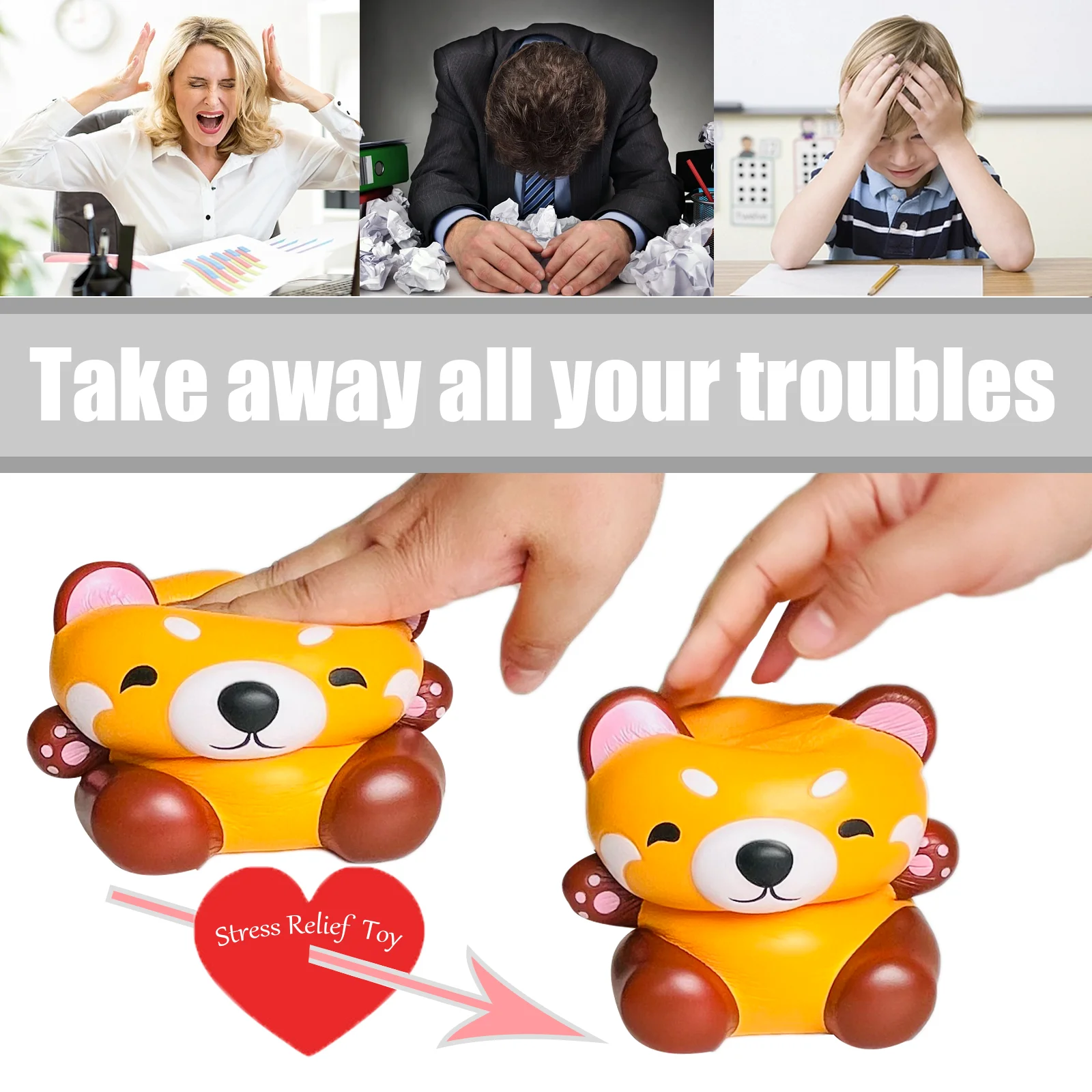 Милая красная панда медленно поднимающаяся мягкая игрушка подарок на день рождения енота для детей снятия стресса