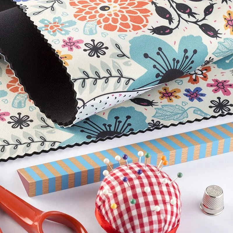 Recycled 2mm Camo Sublimation Printed Neoprene Fabric Meter Neoprene Textile Fabric