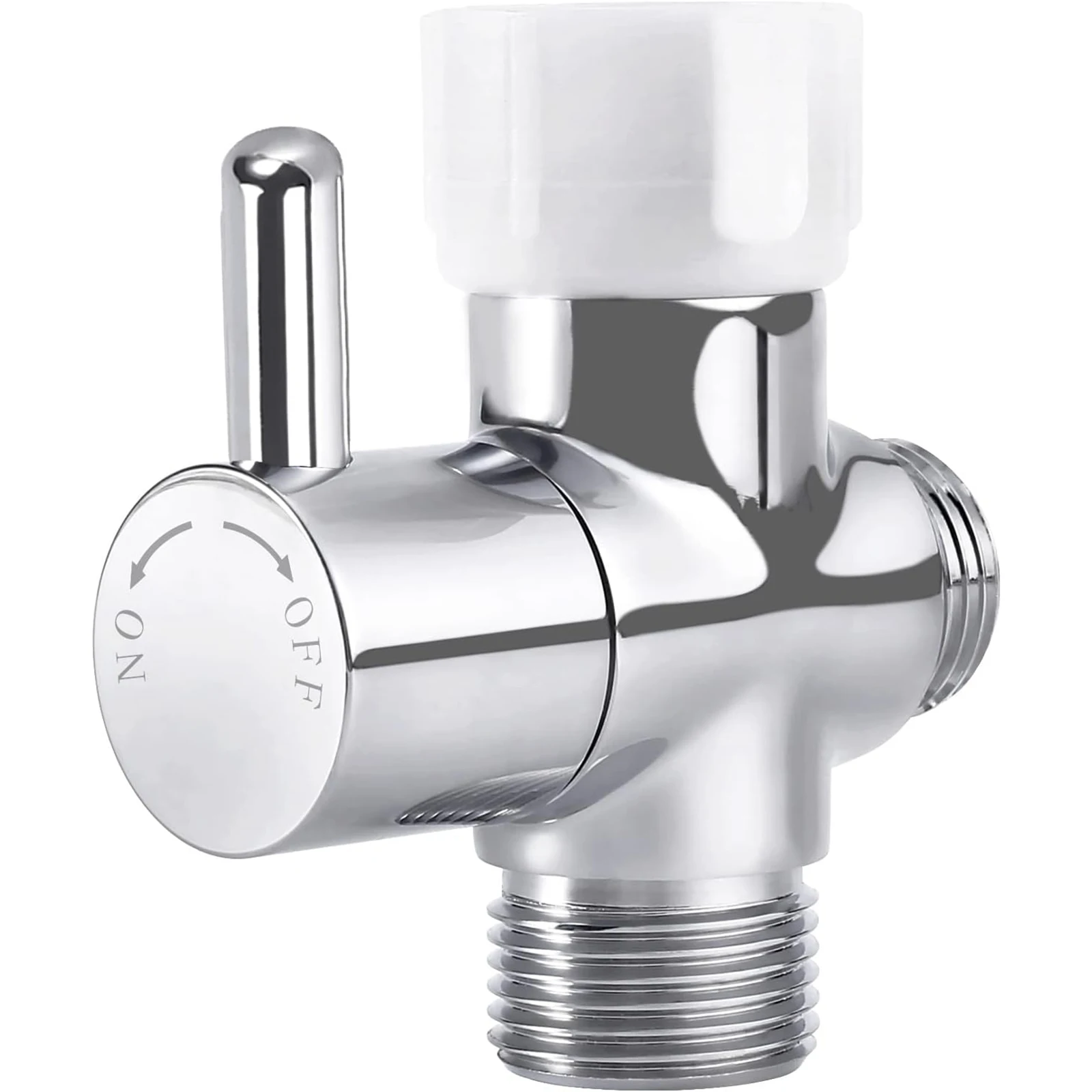 Bidet T Adapter with Shut-Off Valve 3 way forTee Connector 7/8 16/15 T Adapter Valve for Handheld Toilet Spray