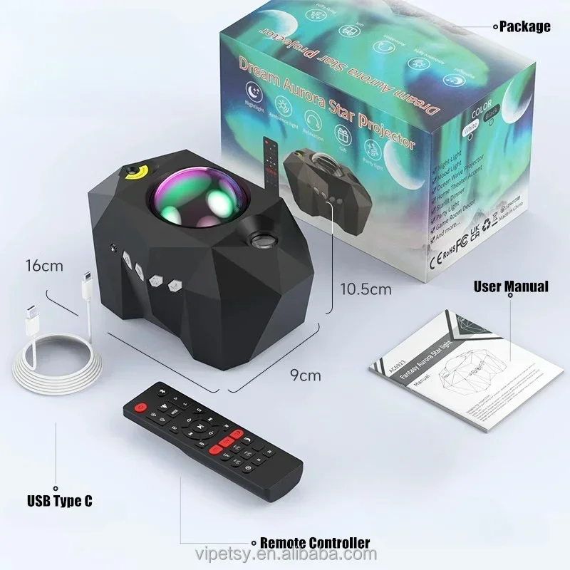 New HD starry sky usb wireless sound laser full starry sky atmosphere stage led night light