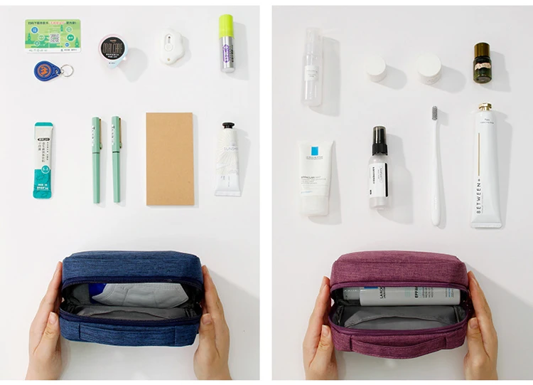 Multifunctional travel digital cable storage bag lightweight waterproof travel electronic accessories organizer pouch