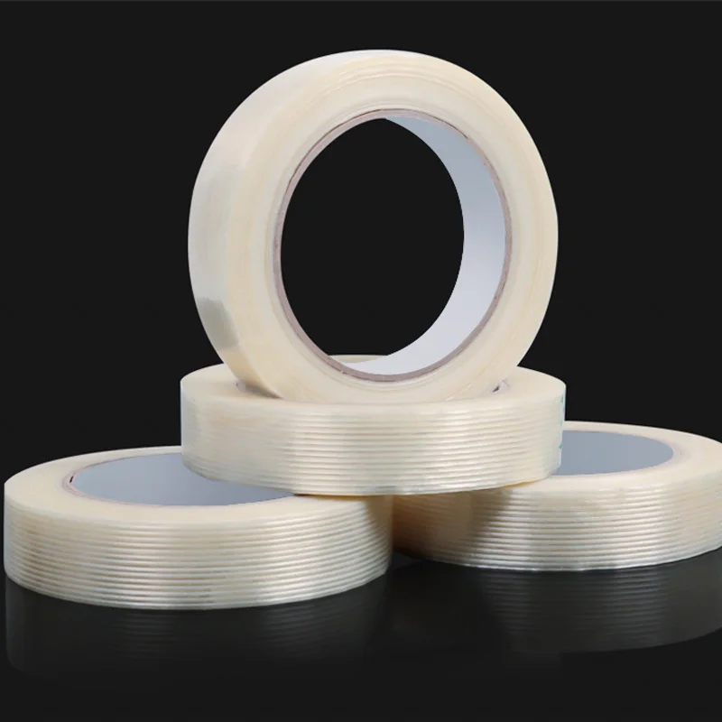 Reinforced Mono Filament Tape Strong Packing Wrapping Glass Carbon Fiber Acrylic Stick Masking Tape Offer Printing Yongsheng