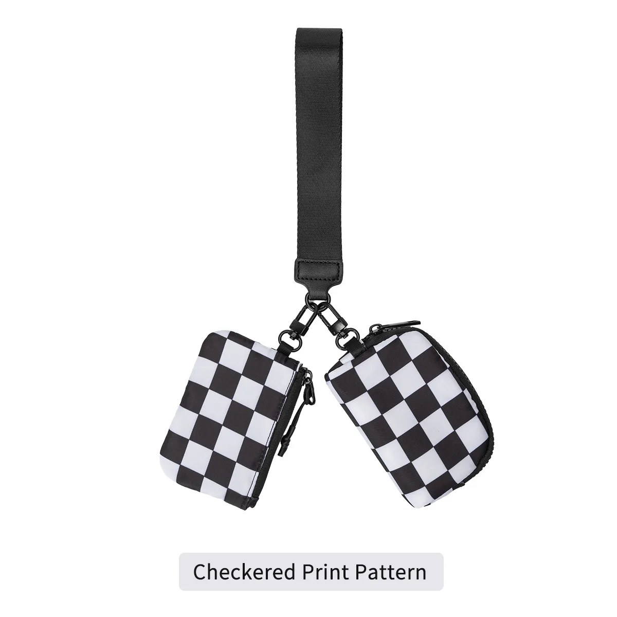 Custom Logo Pouch Wrist Band Coin Pouch Wristlet Portable Wallet Key Chain With Coin Bag Wrist Card Holder